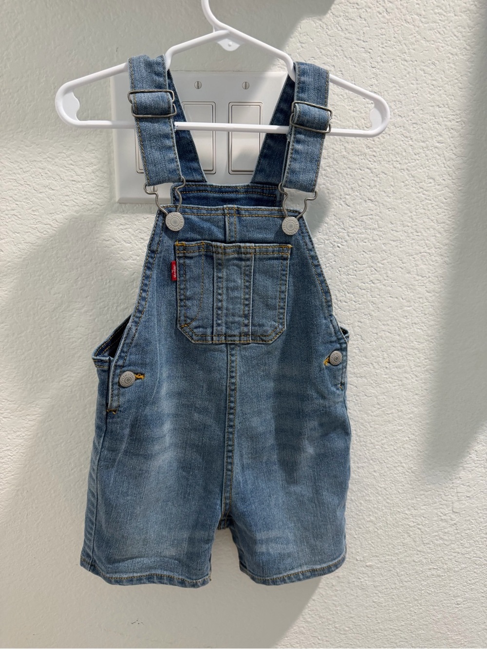 Levi's Kids Blue Denim Shortalls - Blue